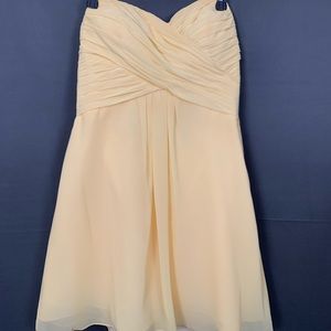 Bill Levkoff Bridesmaid dress. Yellow